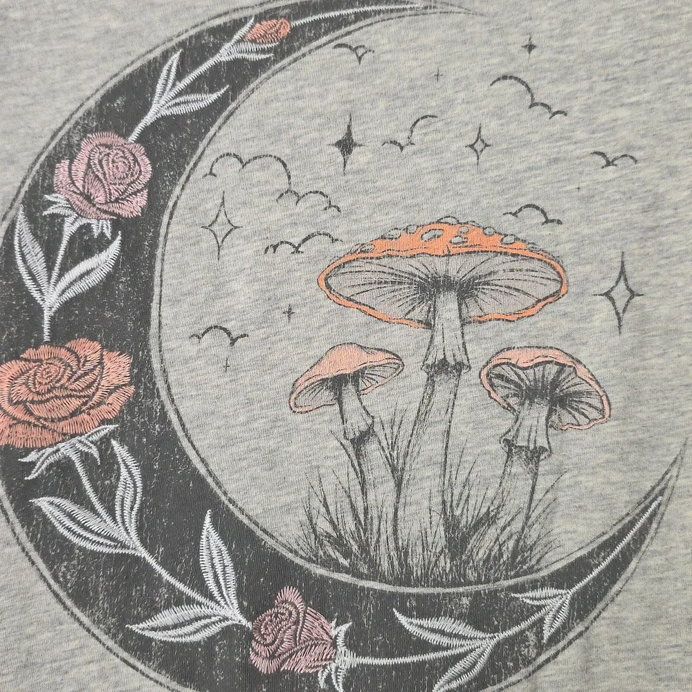 Floral Mushroom Moon Relaxed Heritage Jersey Tank - Picture 5 of 7